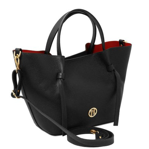 Legame - Leather shopping bag - Large size